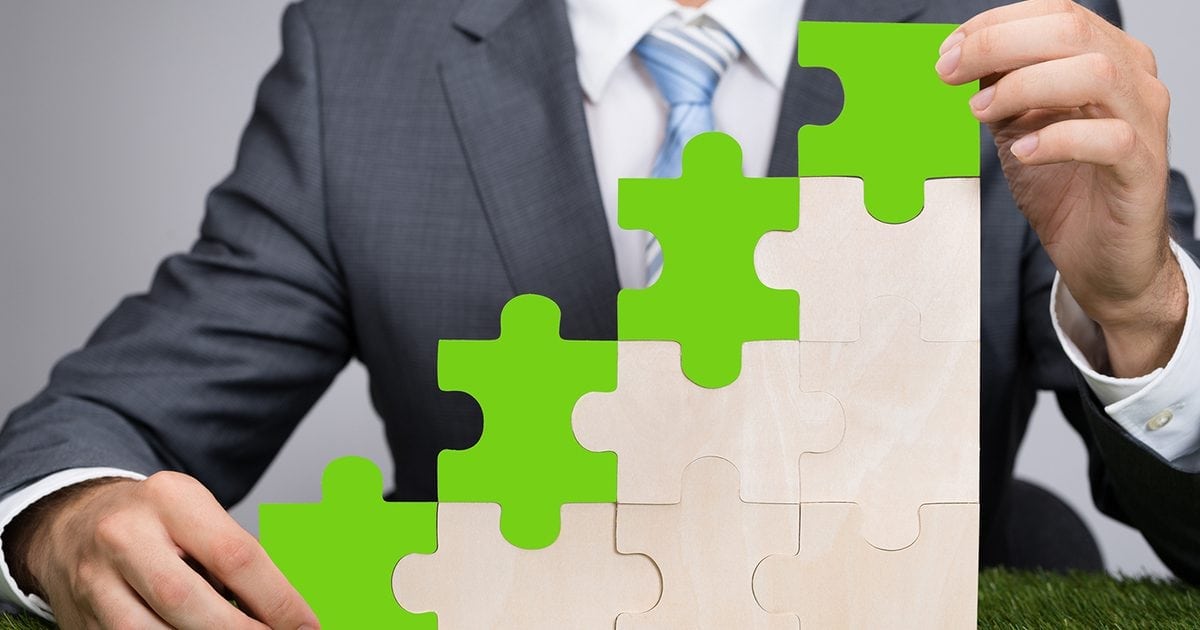 green jigsaw image